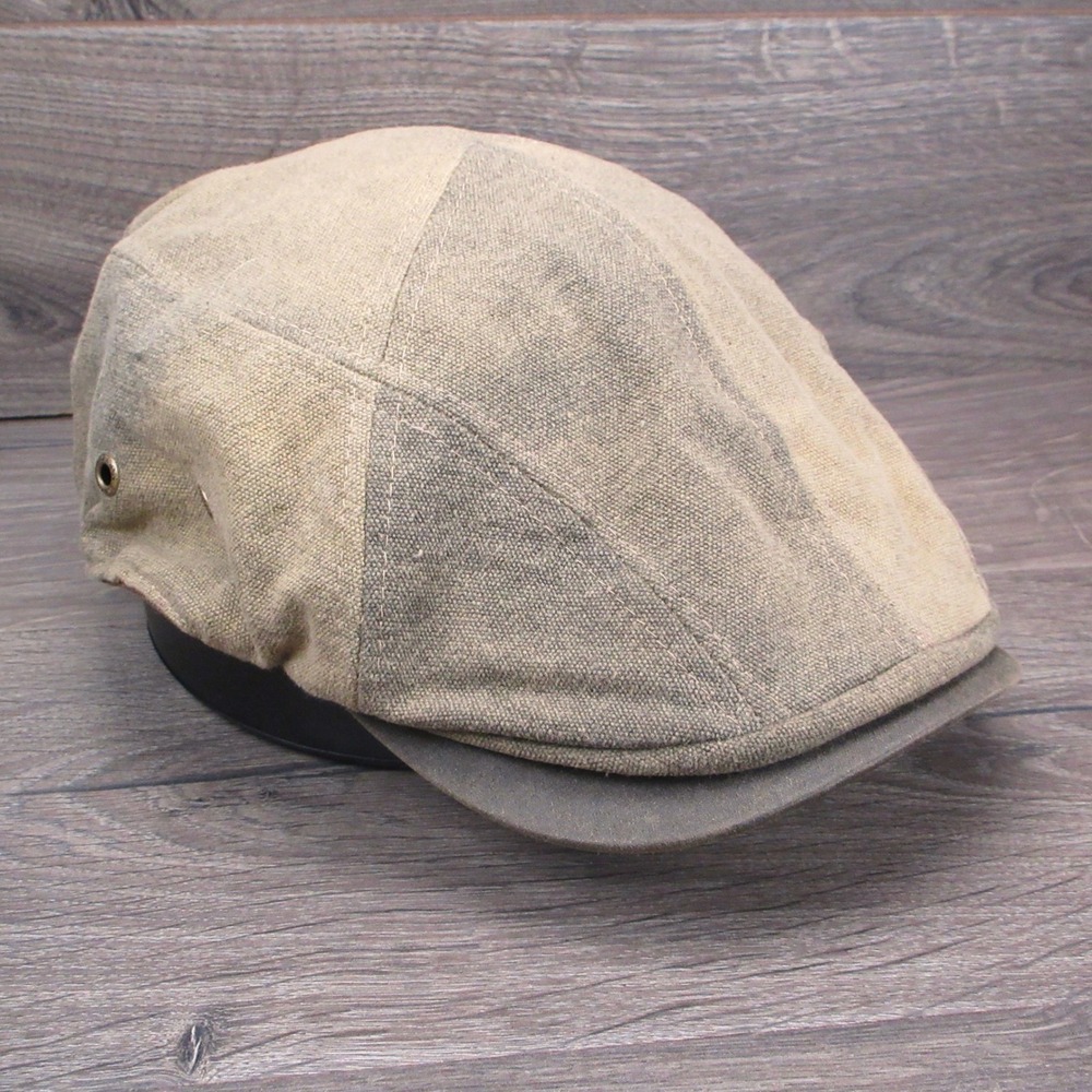 Stetson Weathered Ivy Cap Newsboy Hat Large Brown Flat Scally Classic Cabbie Men